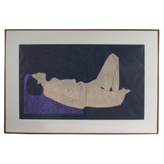 Doug DeLind Signed “Nude” Limited Edition Relief Print