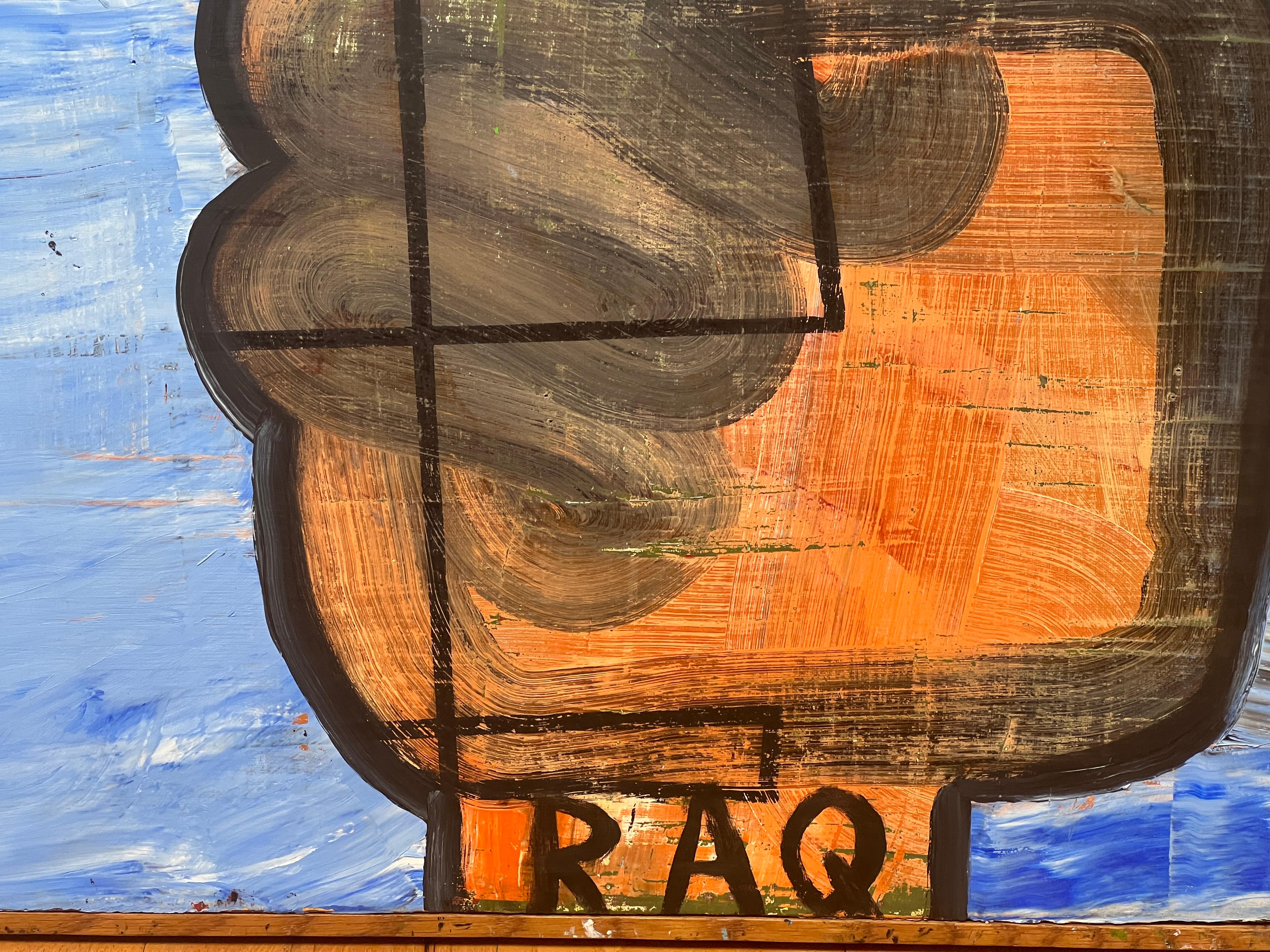 „Irak“ Ölgemälde auf Karton von Doug Edge im Angebot 3