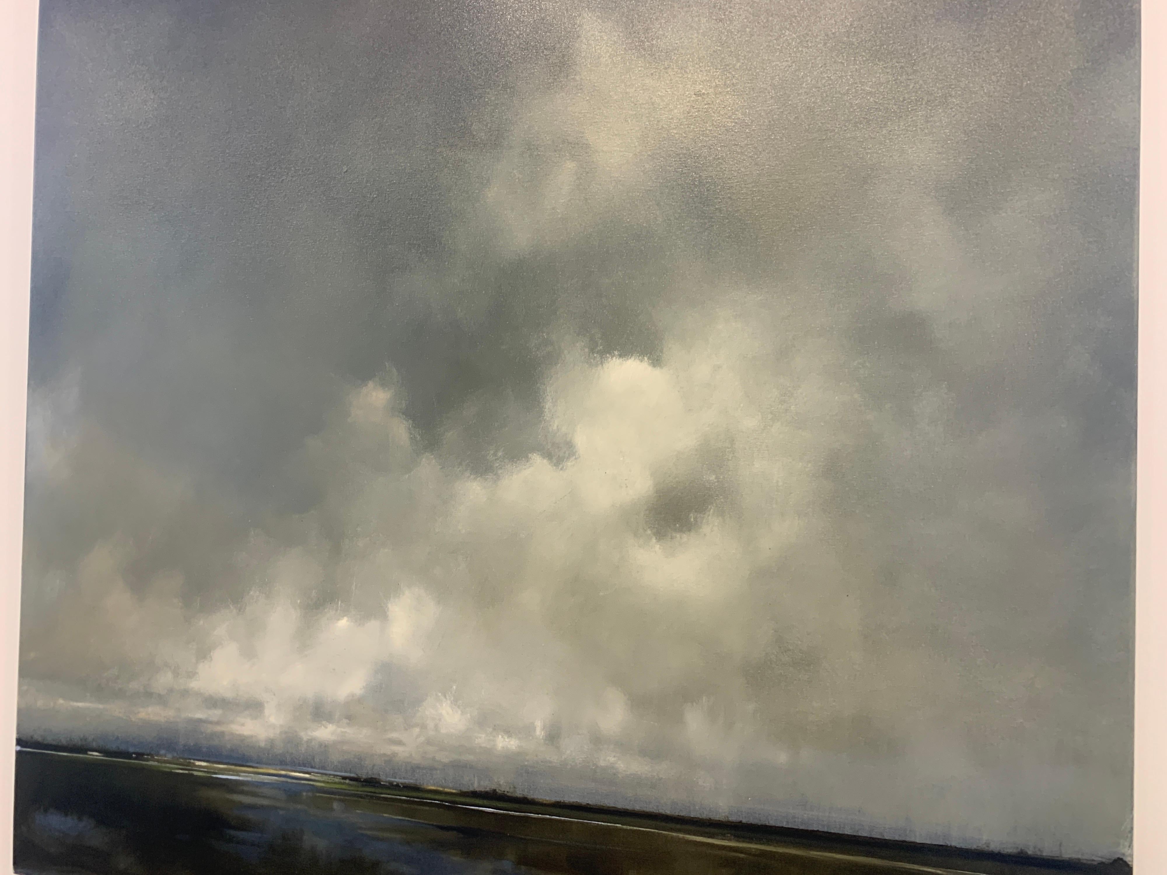 Answer and Origin by Doug Foltz, Square Oil on Canvas Landscape 3