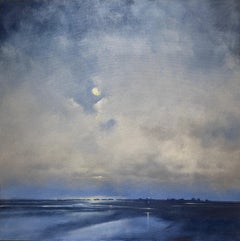 Catching Her Breath by Doug Foltz Oil on Canvas Low Country Landscape Blues