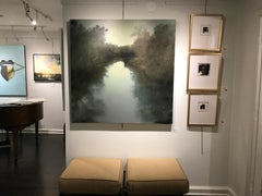 Second Impressions-Southern Waterway Series #1, Large Square Landscape Painting