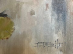 Some Edges Are Meant to Be Broken by Doug Foltz Oil on Canvas Landscape Lily Pad