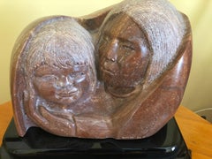 Doug Hyde "Stopping the Tears" Sculpture mère et enfant