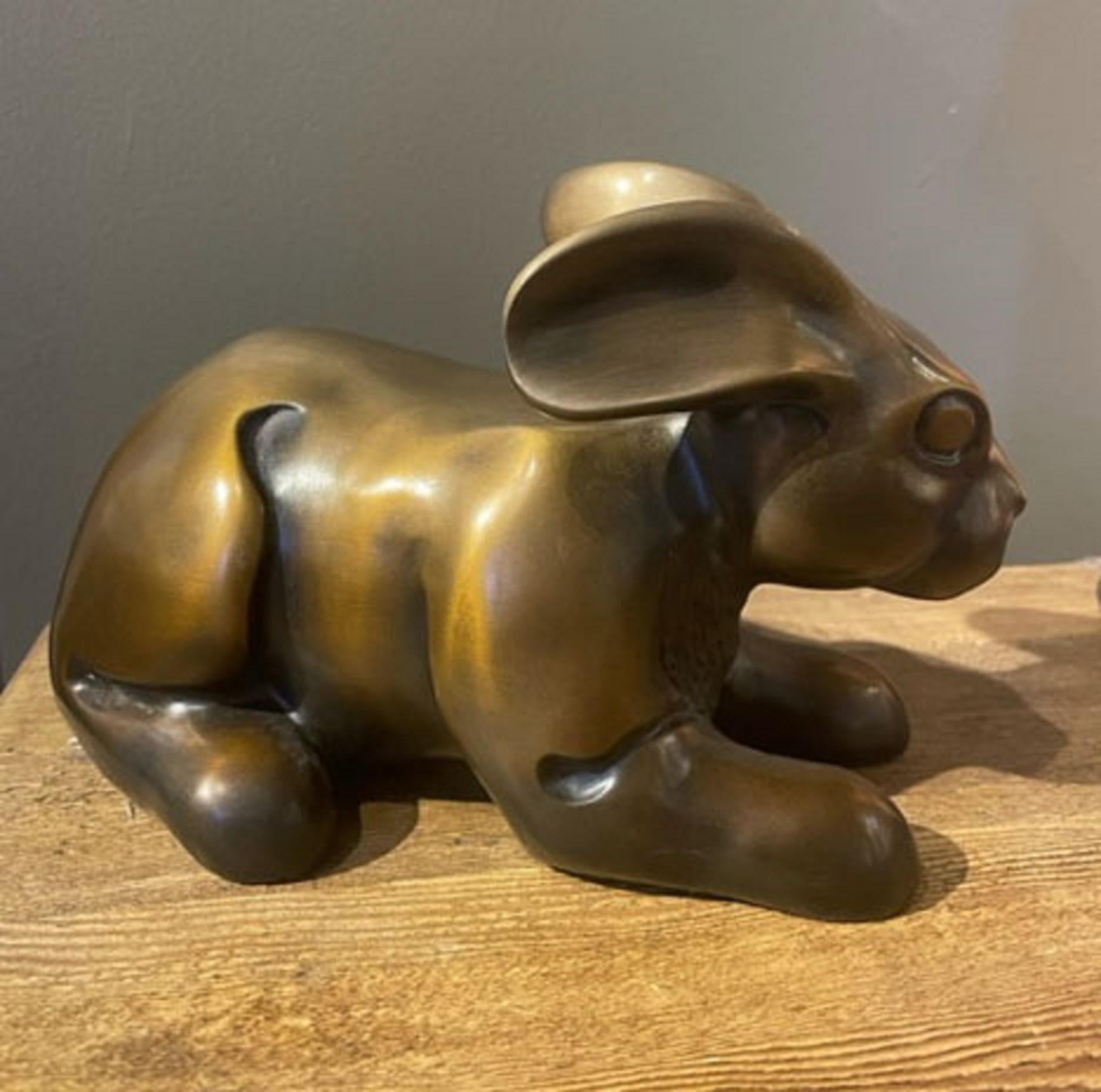 Rabbit's Moon - Tribal Sculpture by Doug Hyde