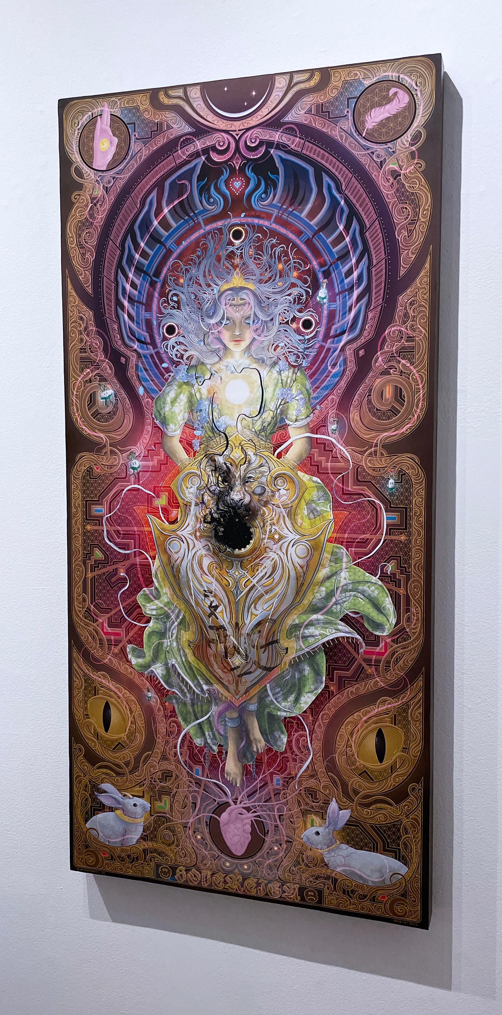 Sovereign Shield (2022) by Doug Nox (Harlequinade), psychedelic, cosmic, giclée For Sale 1