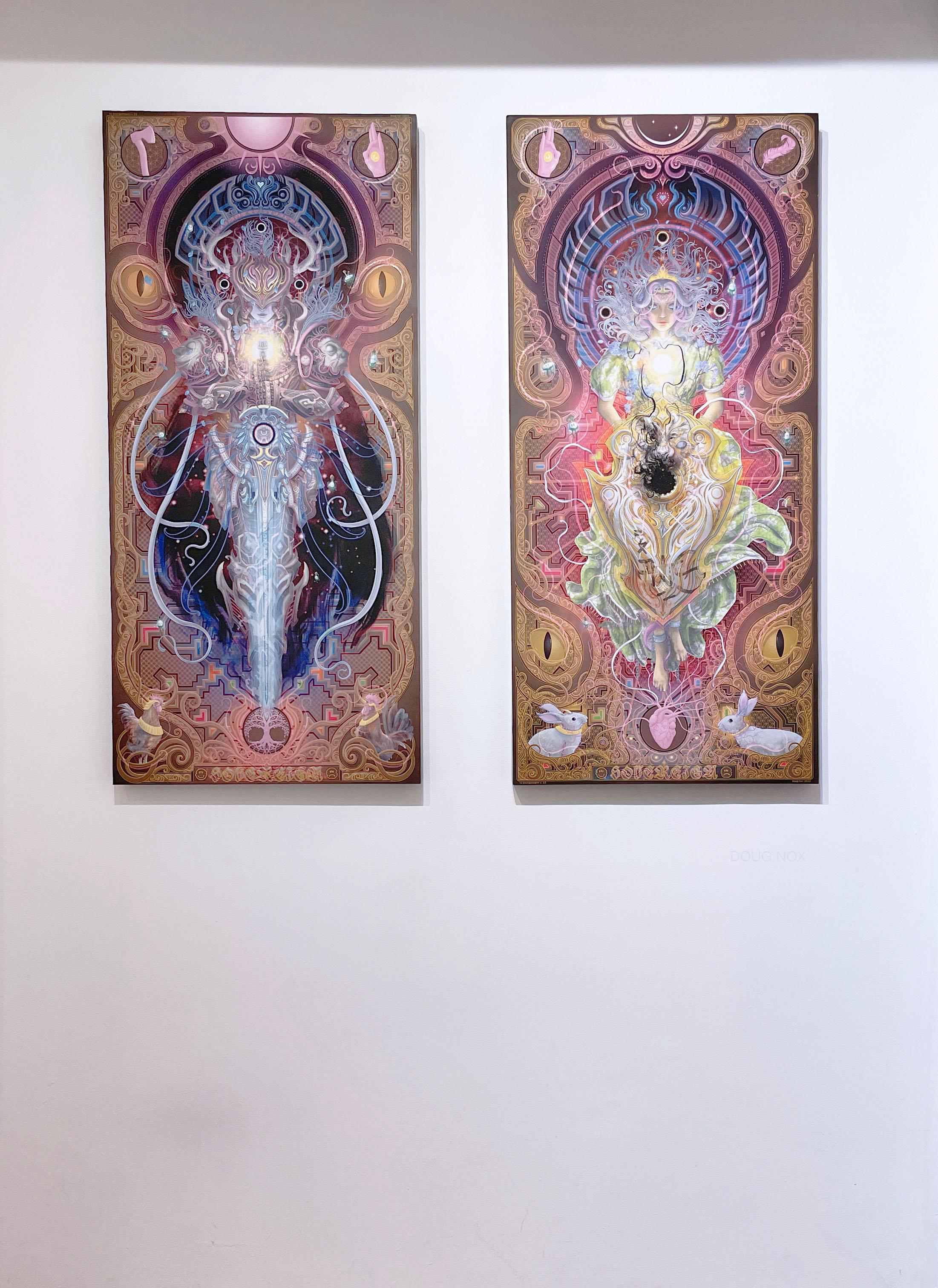 Sovereign Shield (2022) by Doug Nox (Harlequinade), psychedelic, cosmic, giclée For Sale 2