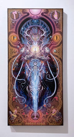 Sovereign Sword (2022) di Doug Nox (Harlequinade), psichedelico, cosmico, giclée