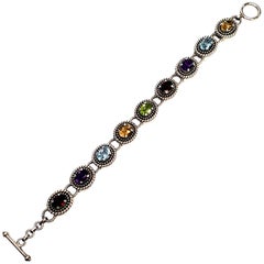 Doug Paulus dP India Bracelet multi-pierres en argent sterling