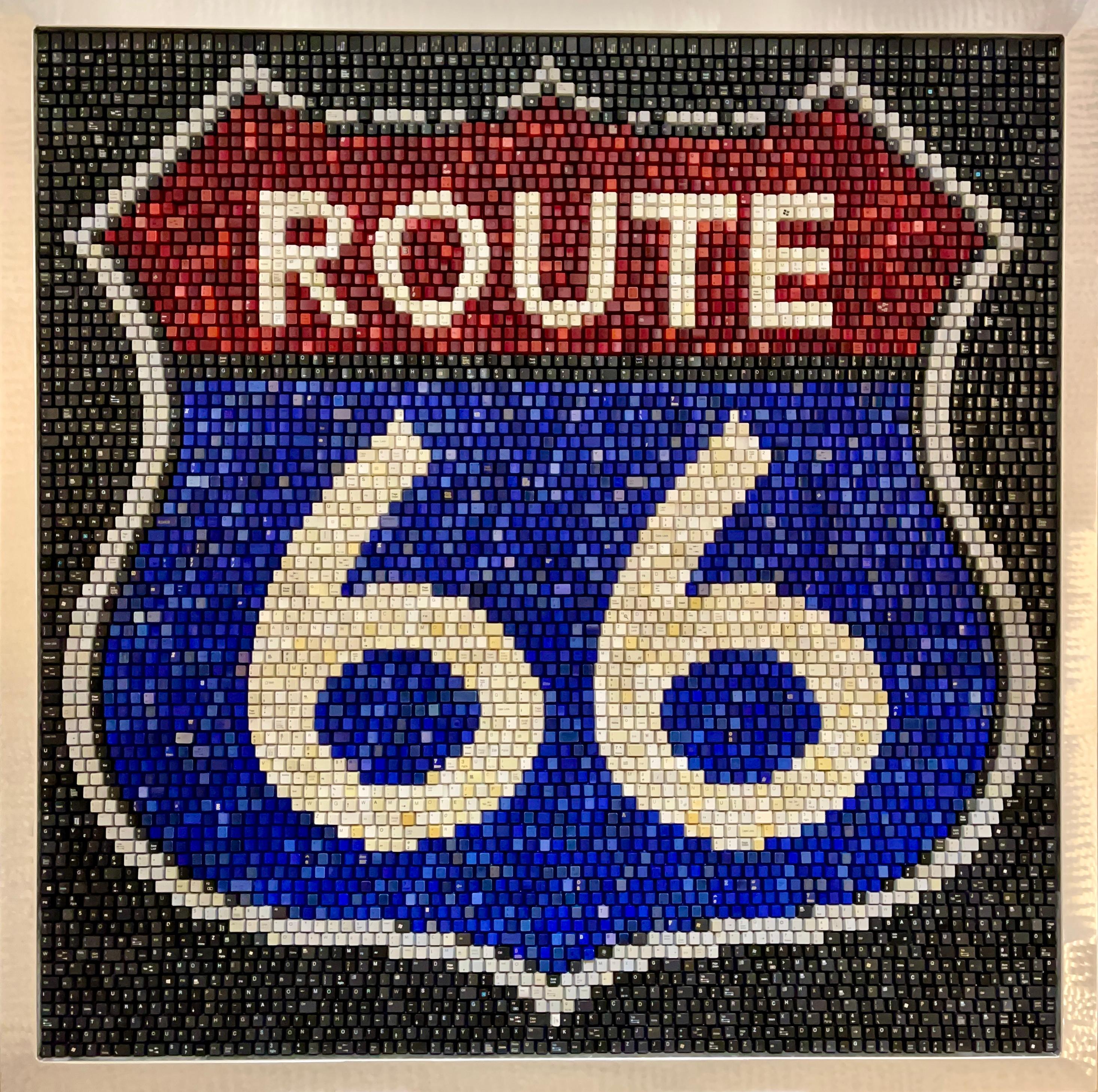 Route 66 - Mixed Media Art by Doug Powell