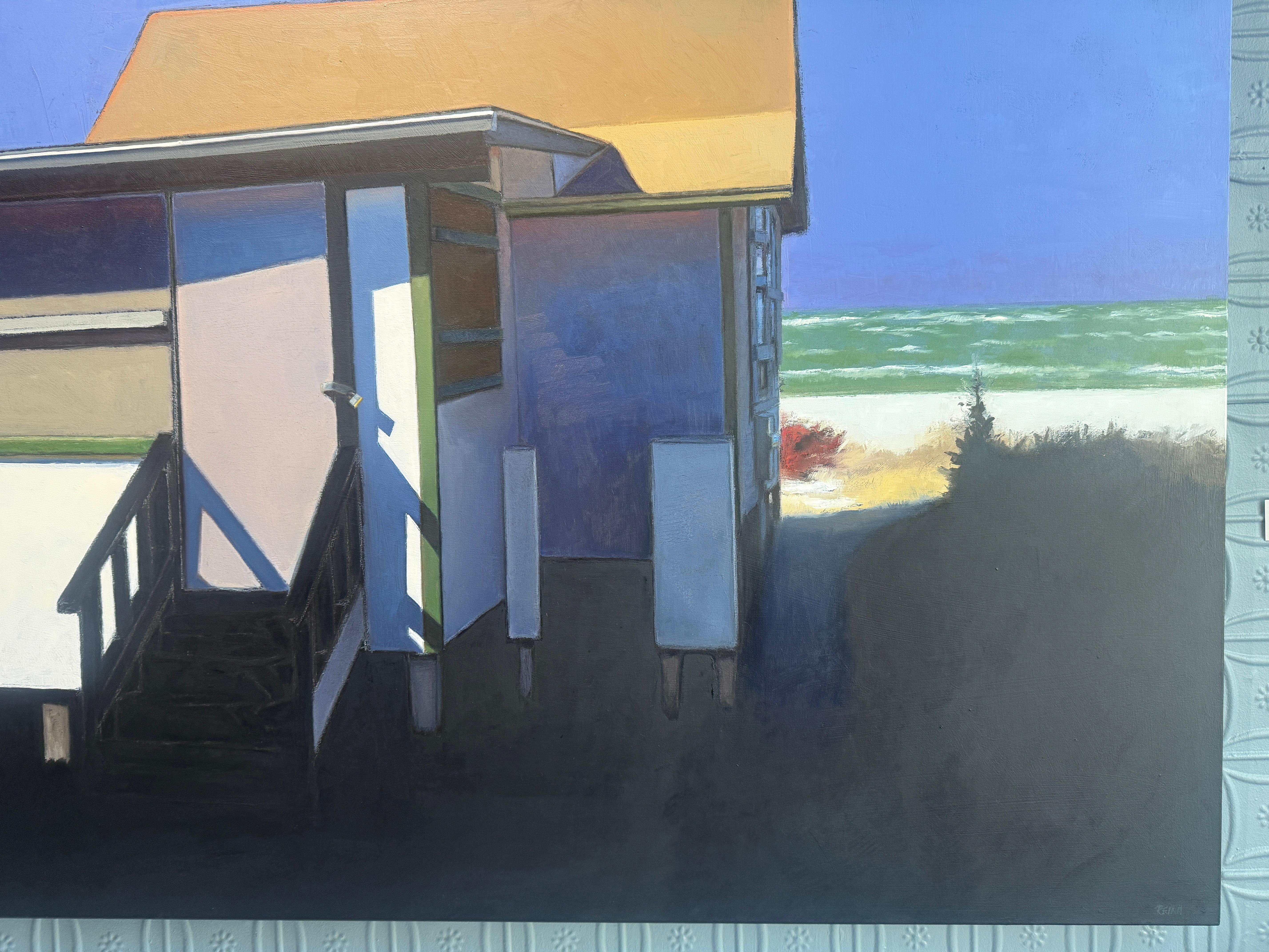 Doug Reina is a two-time Pollock-Krasner grant recipient whose studio is in Setauket, New York. Reina is a full-time artist who creates paintings both on location and in his studio of the unique landscapes, people and structures that are part of his
