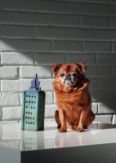 Doug Spalding Studio Pottery Skyscraper Night Light Sculpture