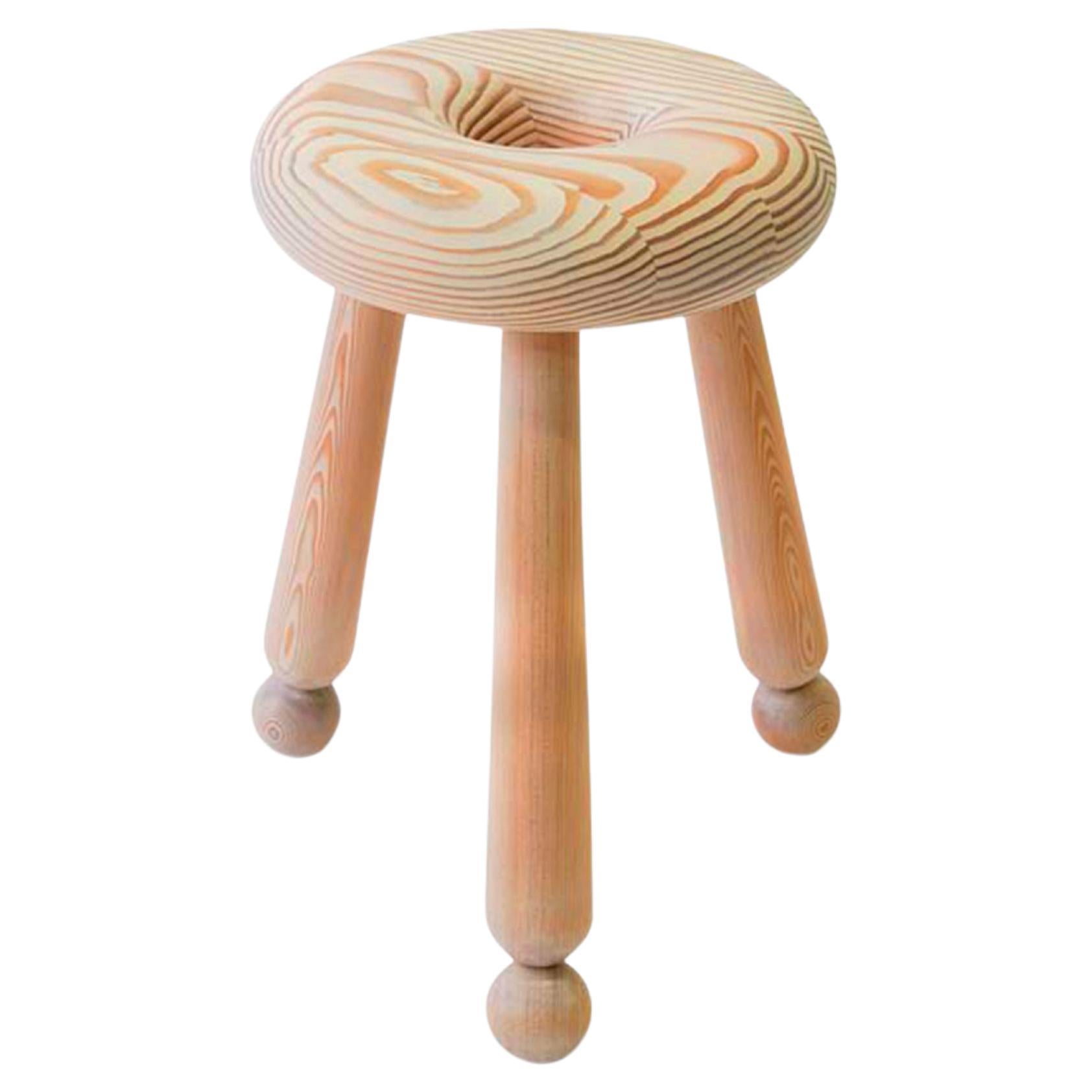 Doughnut Stool – Traditional Handcrafted Solid Wood Stool in Douglas Fir