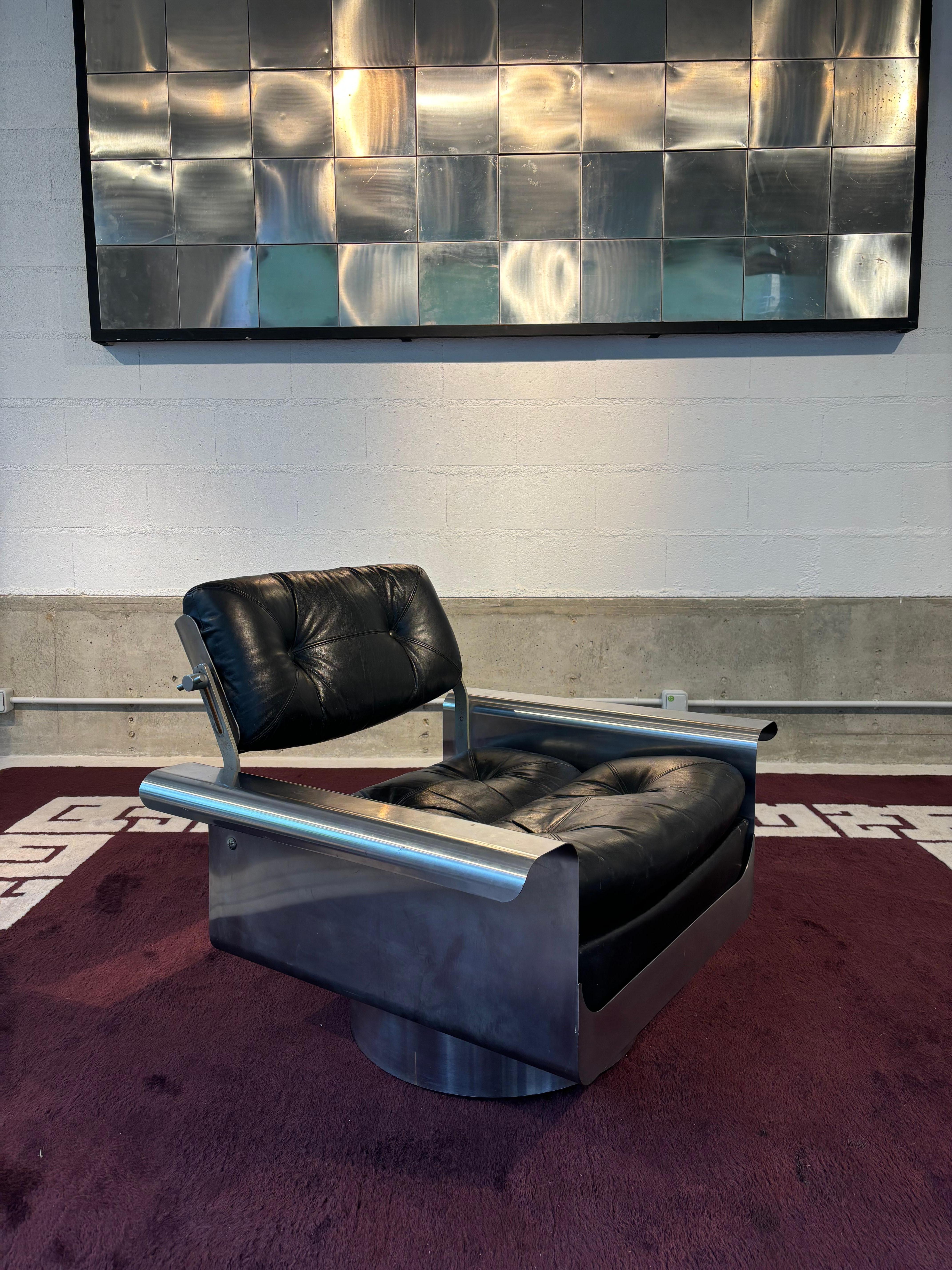 Late 20th Century Douglas armchair by Pierre Folie For Sale