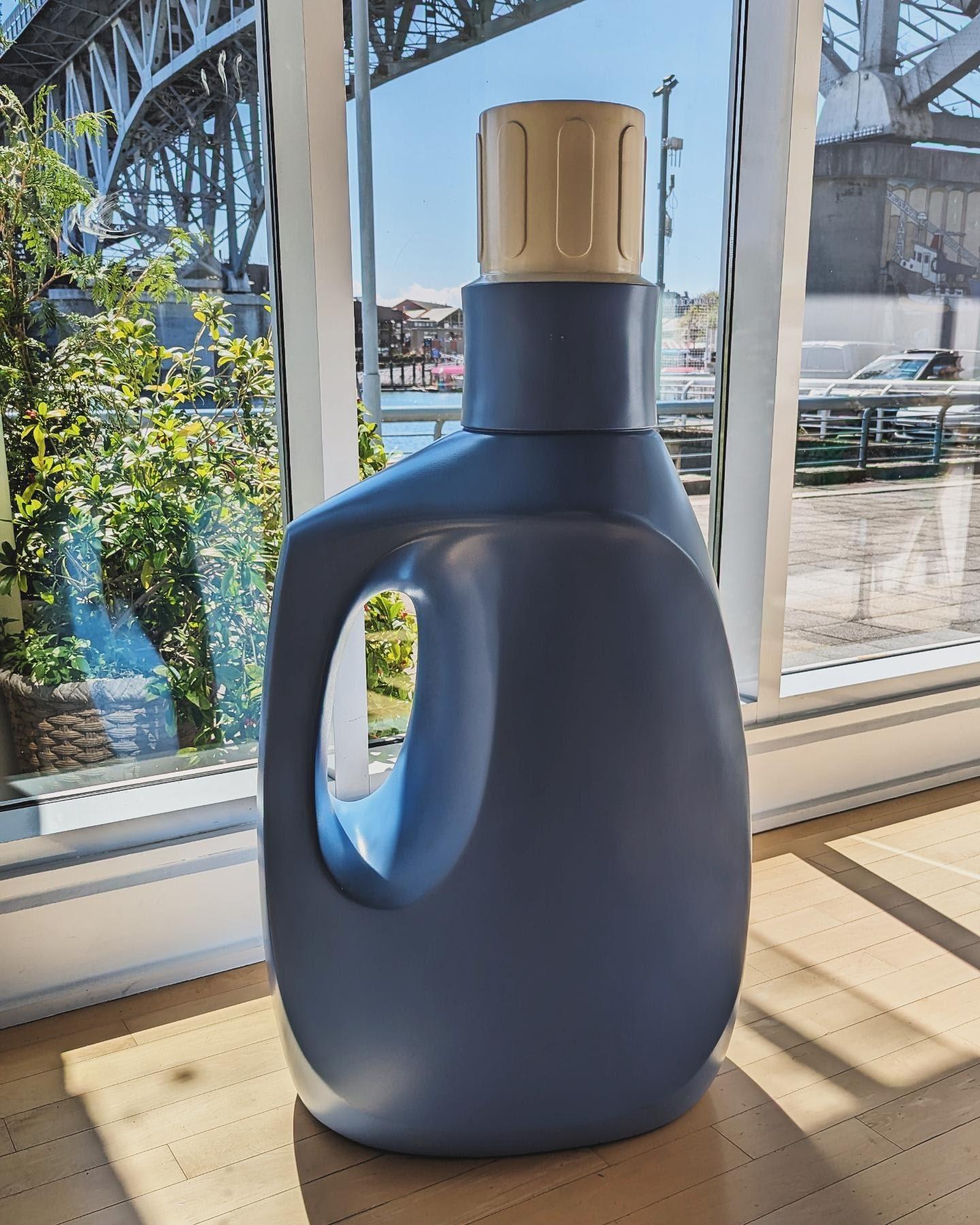 Artist: Doug Coupland
Title: Bottle No. 5 Downey
Year: 2002
Medium: Hand-carved wooden and painted oversized bottle  

Description:
ADDITION offers a rare opportunity to acquire 