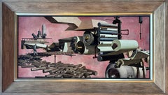 "Papierherstellung" WPA Industrielle Mitte des Jahrhunderts Amerikanische Szene Sozialer Realismus Arbeiter