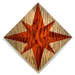 Zeitgenössisch, Gemischte Medien, Wandskulptur, Garn, Substanzielle 4-Panel-Komposition