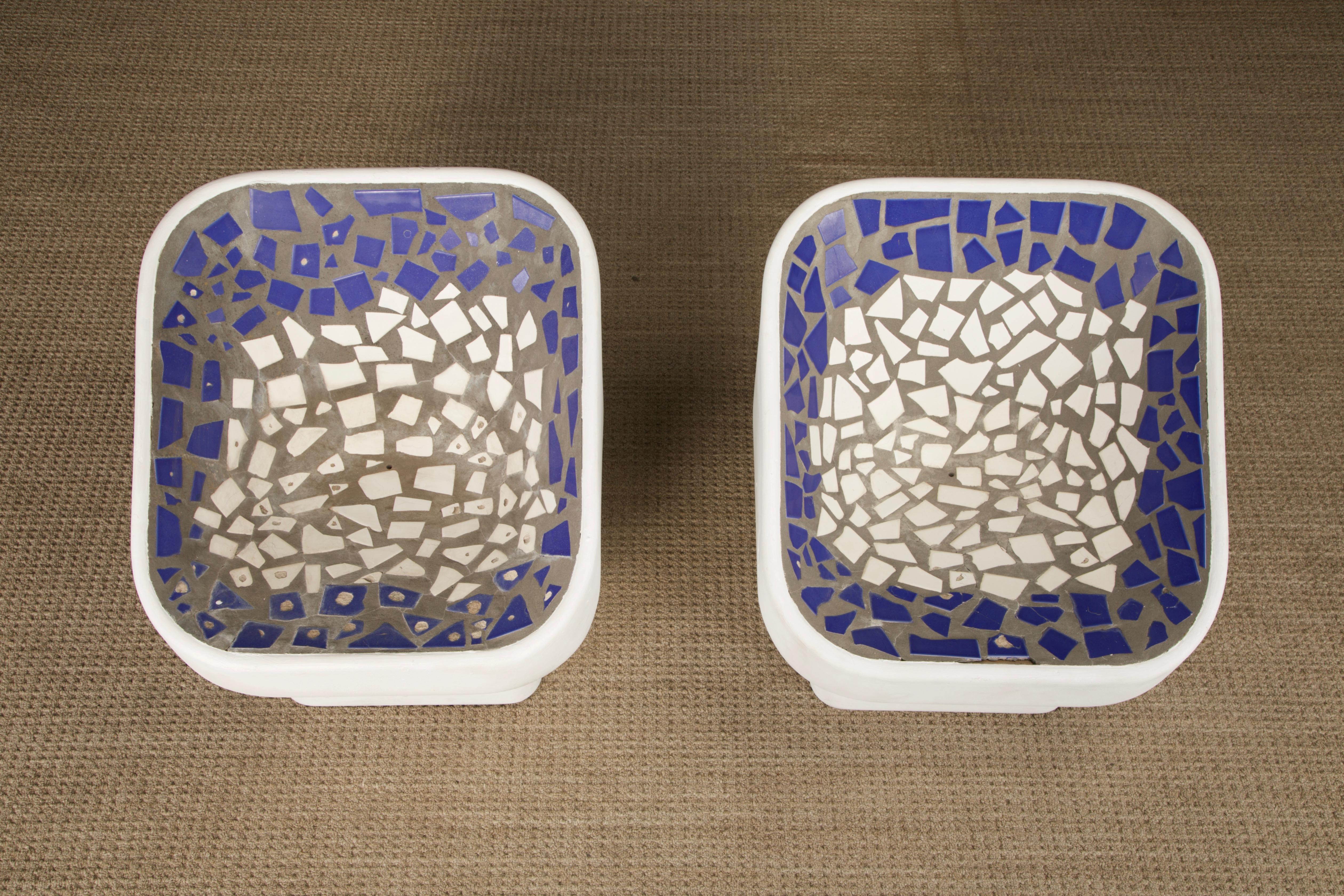 Douglas Deeds Outdoor Lounge Chairs für Architectural Fiberglass, ca. 1960er Jahre (Mosaik) im Angebot