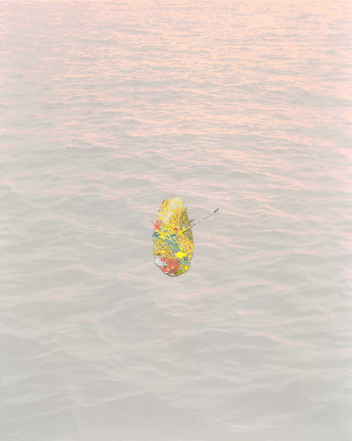 Abstract Painting di Douglas Degges and Sarah Phyllis Smith - FLOAT - Fotografia con smalto su stampa digitale, pezzo collaborativo