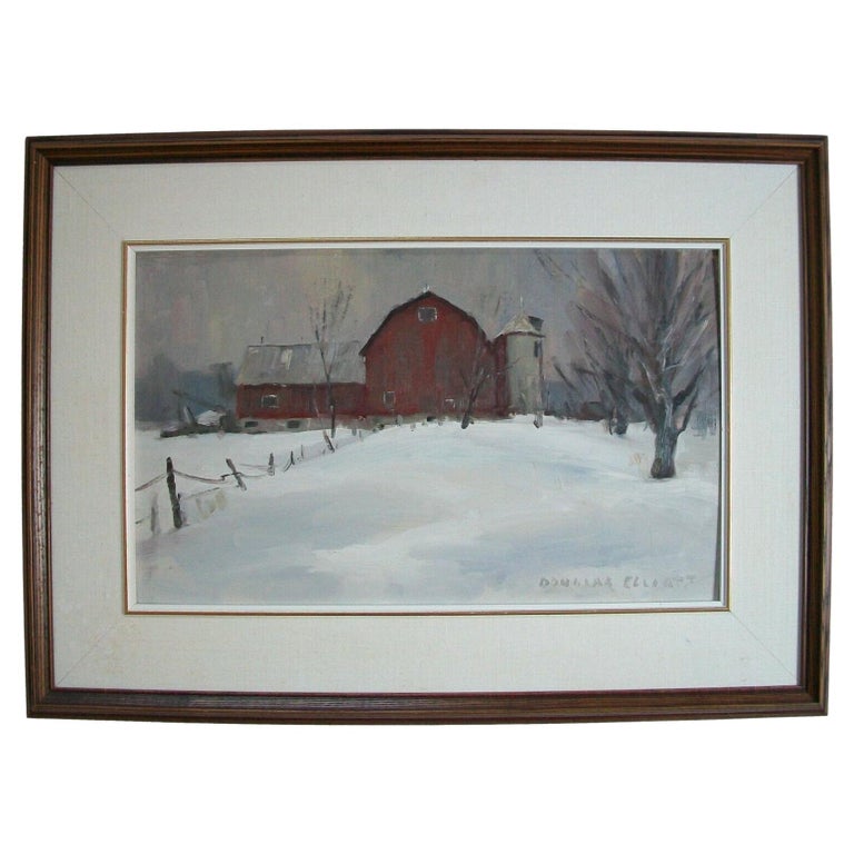 Douglas Elliott, 'Near Markham, Ont.', Framed Oil Painting, Canada, C
