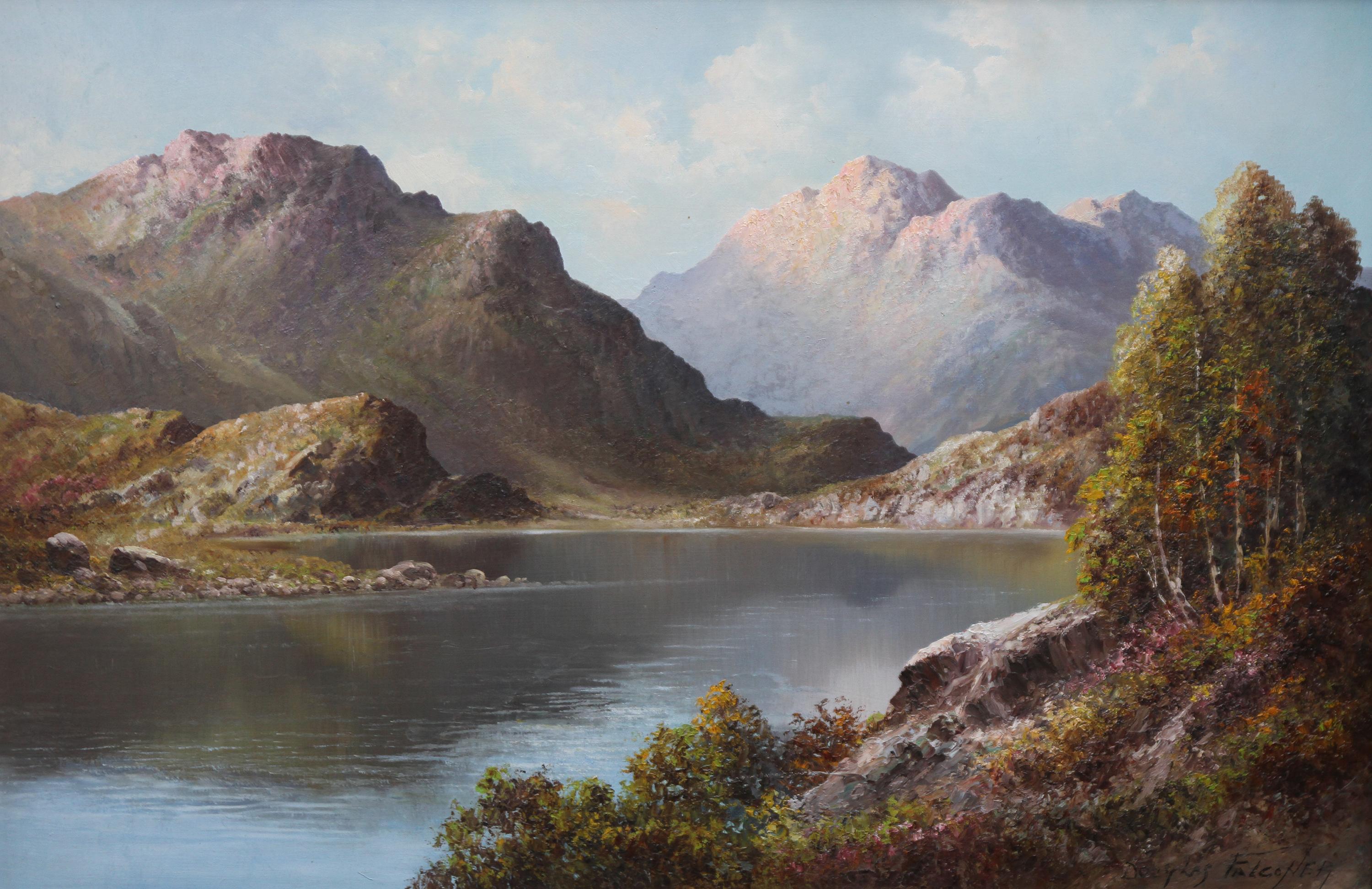 Douglas Falconer Landscape Painting - Loch Alsh - British art oil painting Scottish mountainous landscape NW Scotland