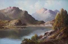 Loch Alsh - British art oil painting Scottish mountainous landscape NW Scotland