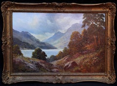 Loch Lubenig - British sixties art oil painting Scottish loch highlands Scotland