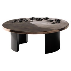 Douglas Fanning, Archipelago, Bronze and Steel Coffee Table, US, 2020