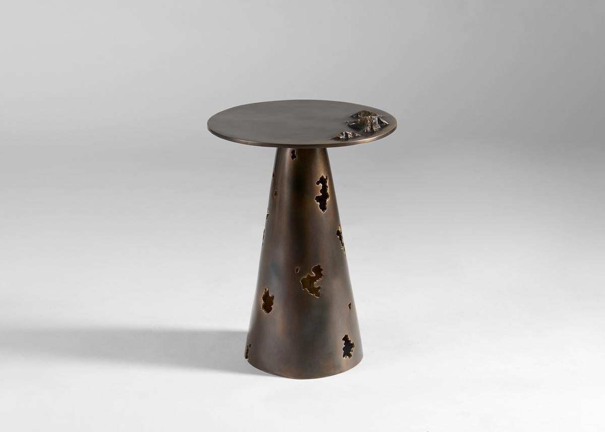 American Douglas Fanning, Archipelago, Contemporary Bronze Side Table, US, 2024 For Sale