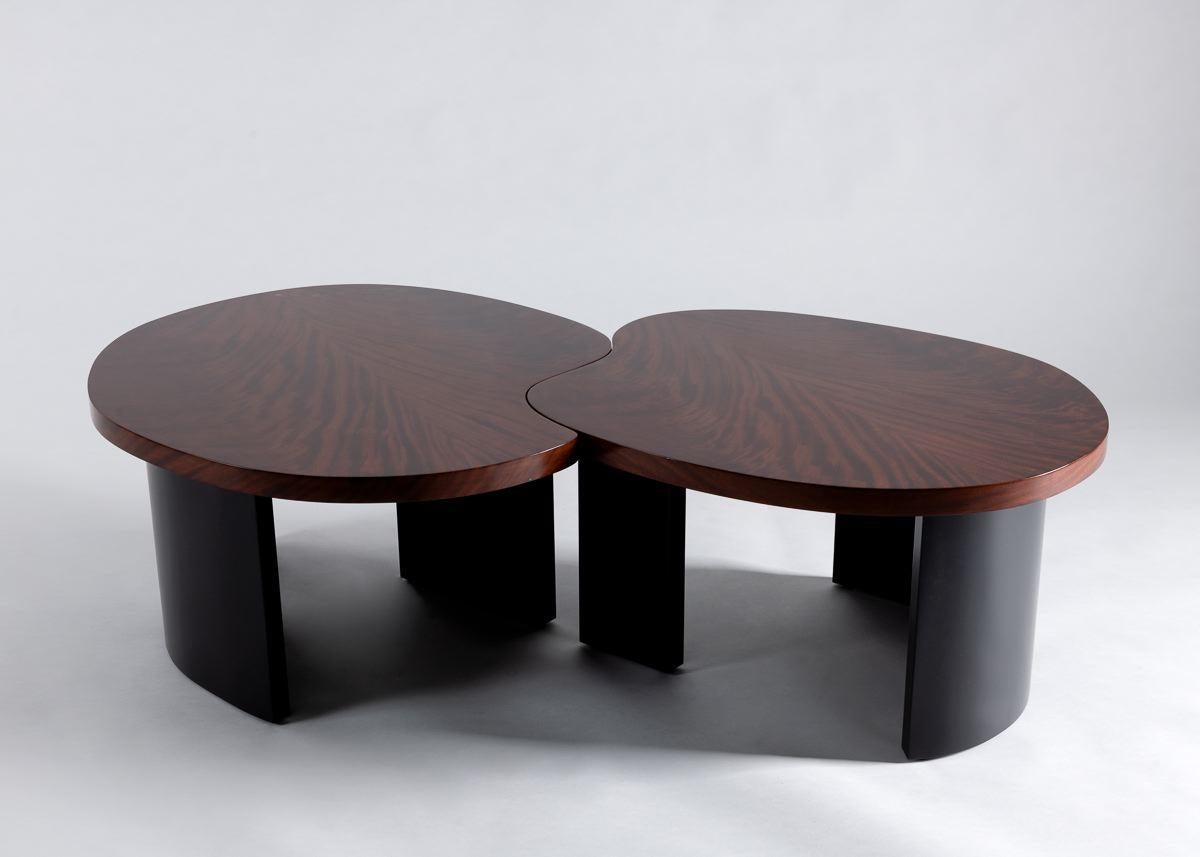 Blackened Douglas Fanning, Bean, Contempory Coffee Table, United States, 2019 For Sale