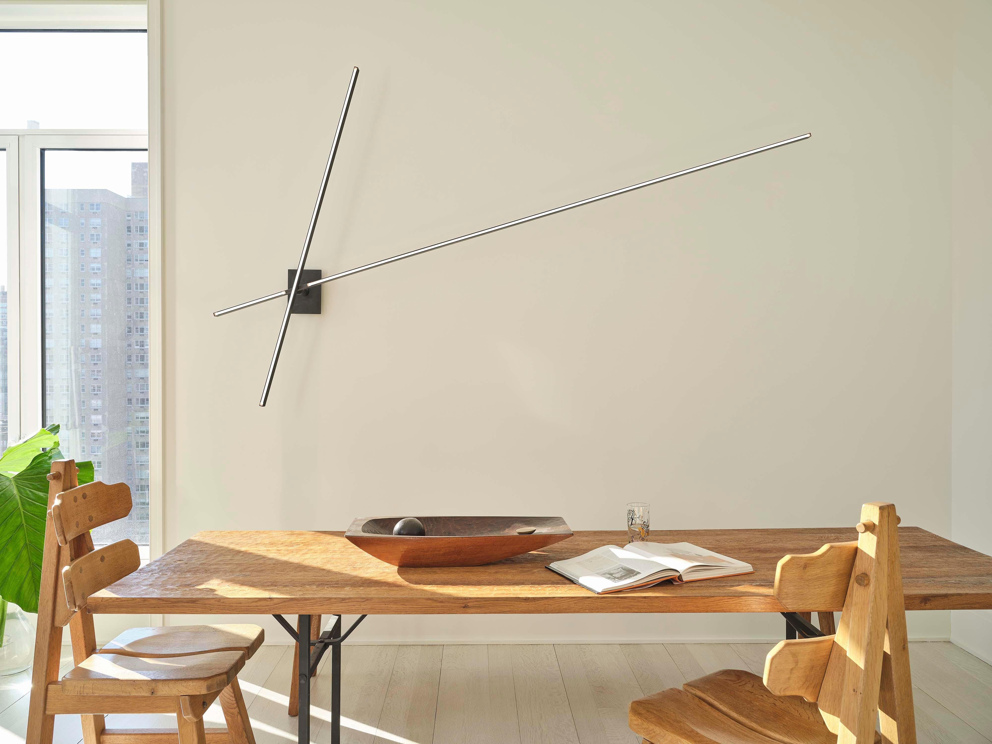 Douglas Fanning, Contemporary Blackened Steel Sconce, United States, 2019 In Good Condition For Sale In New York, NY