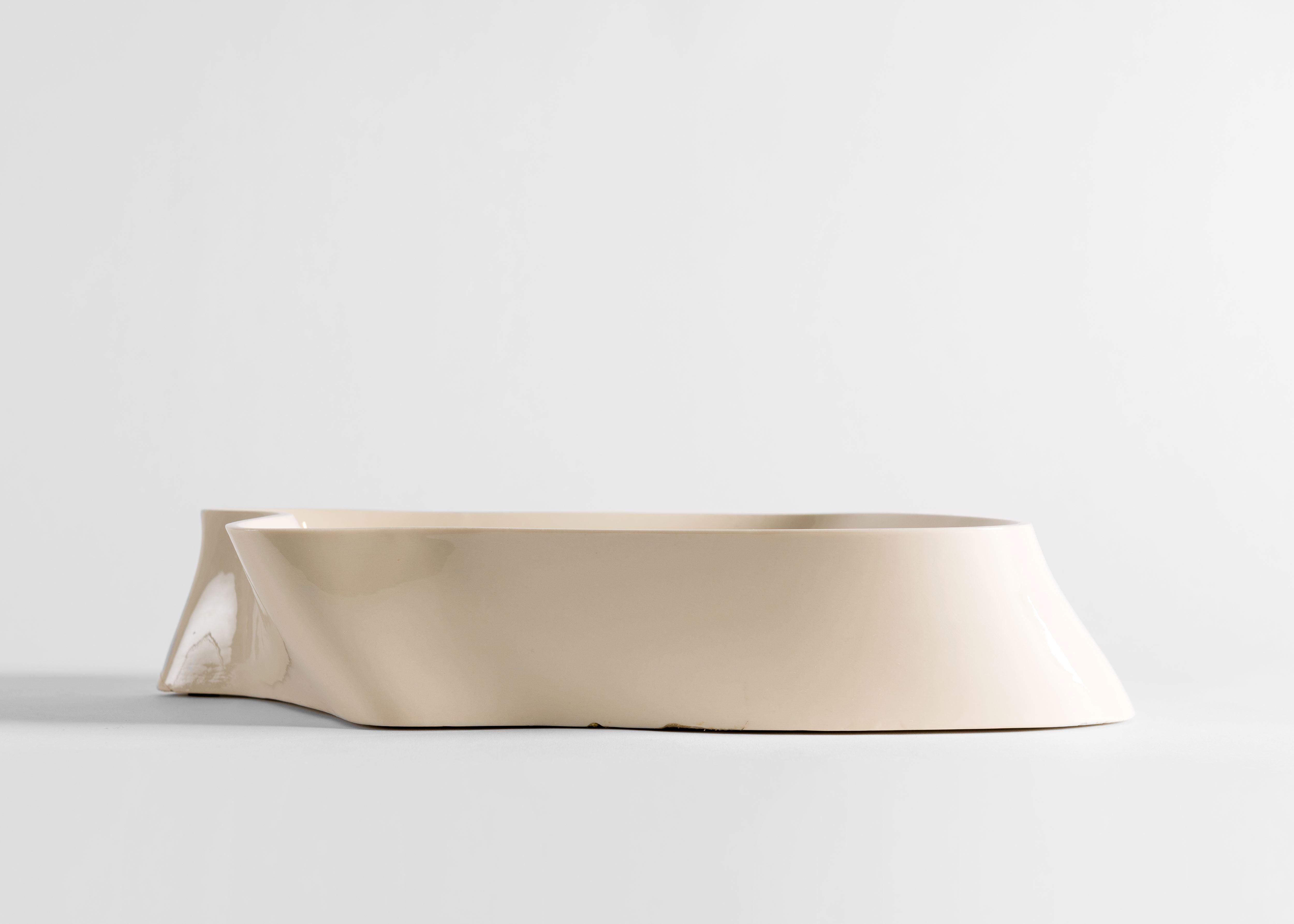 Glazed Douglas Fanning, Contemporary Ceramic Vessel, United States, 2019 For Sale