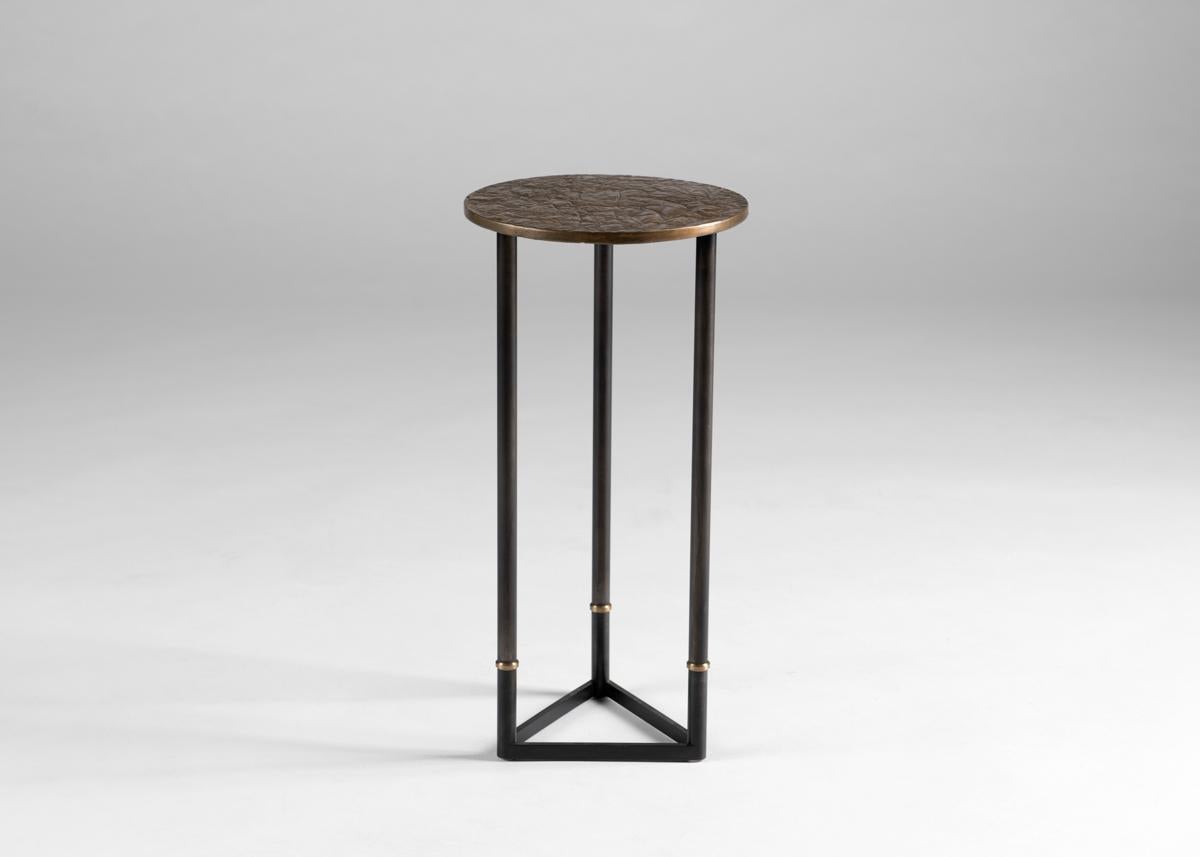Blackened Douglas Fanning, Geometry Series, Circular #1, Hillock Cocktail Table, US, 2020 For Sale