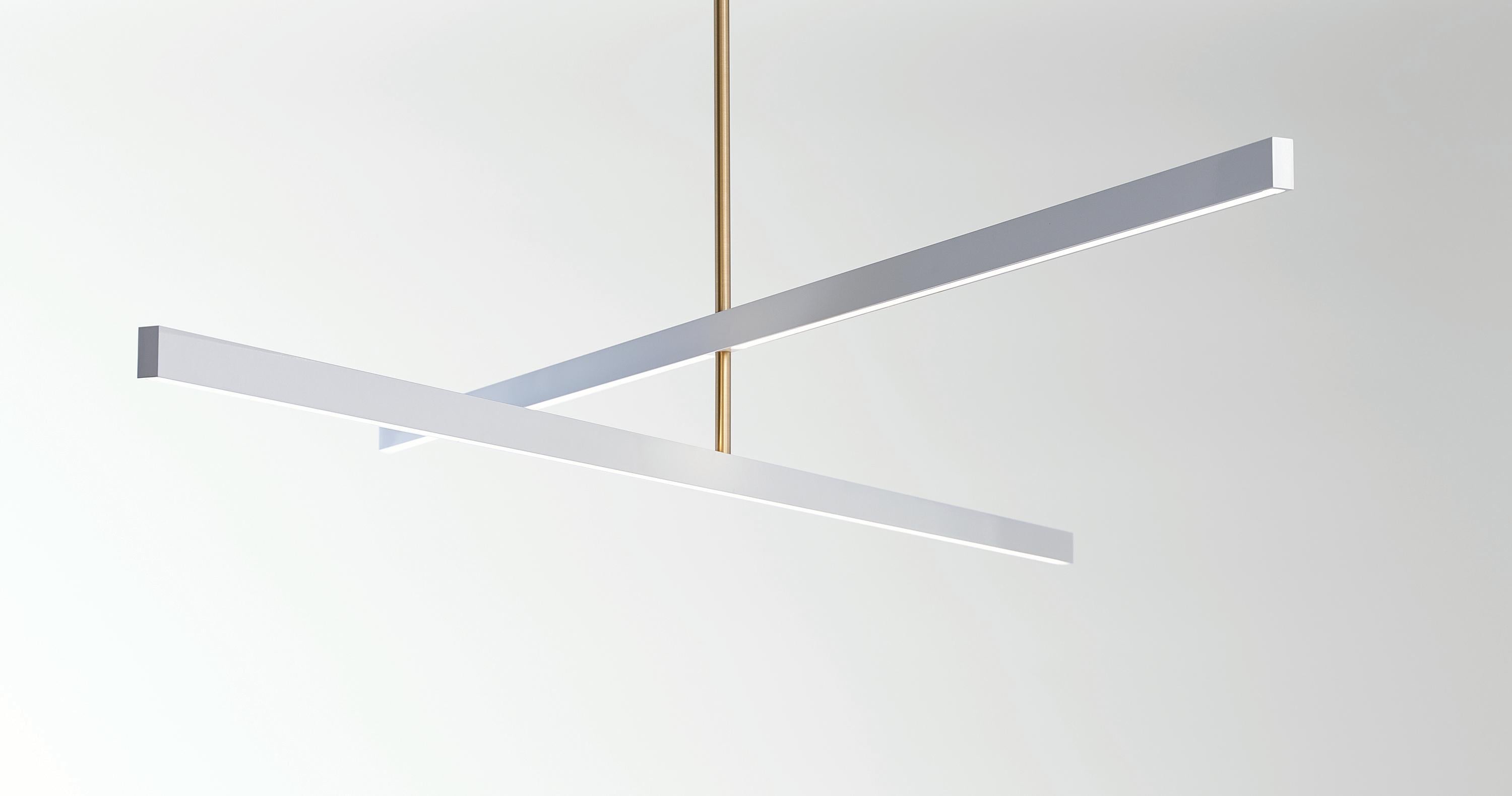 XXI secolo e contemporaneo Douglas Fanning, Mobile 2 Tier, Plafoniera contemporanea in ottone, Stati Uniti, 2020 in vendita