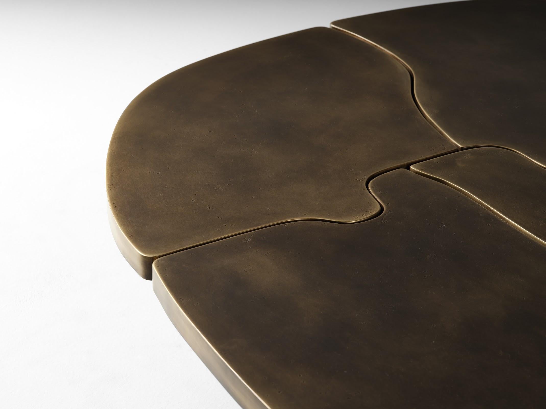 XXIe siècle et contemporain Table basse modulaire patinée Pangaea de Douglas Fanning, États-Unis, 2023 en vente