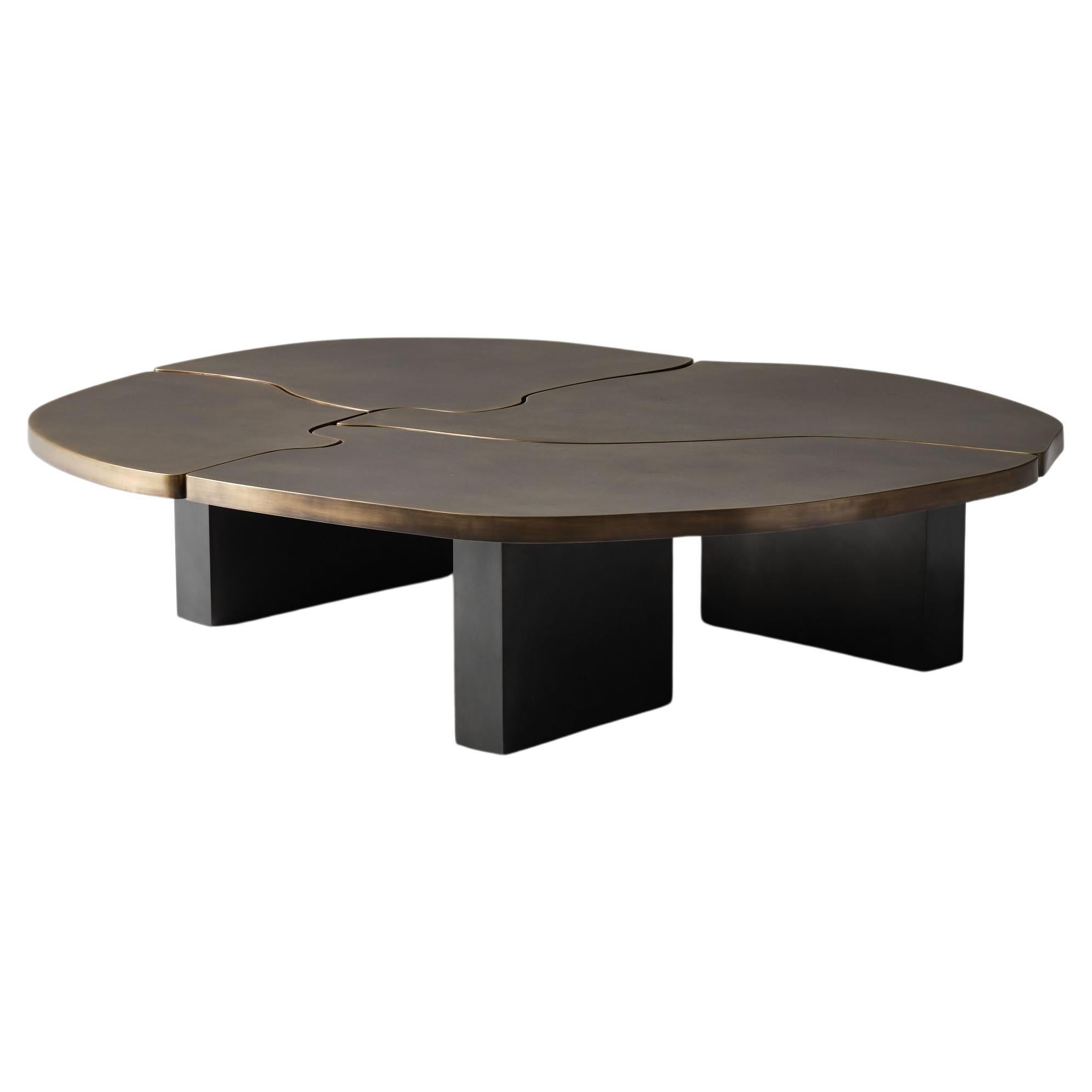 Douglas Fanning, Pangaea, Patinated Modular Coffee Table, United States, 2023 For Sale
