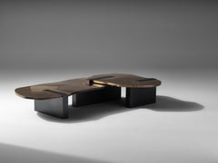 Douglas Fanning, Rubble Outcrop IV, tavolino da caffè in bronzo, Stati Uniti, 2021