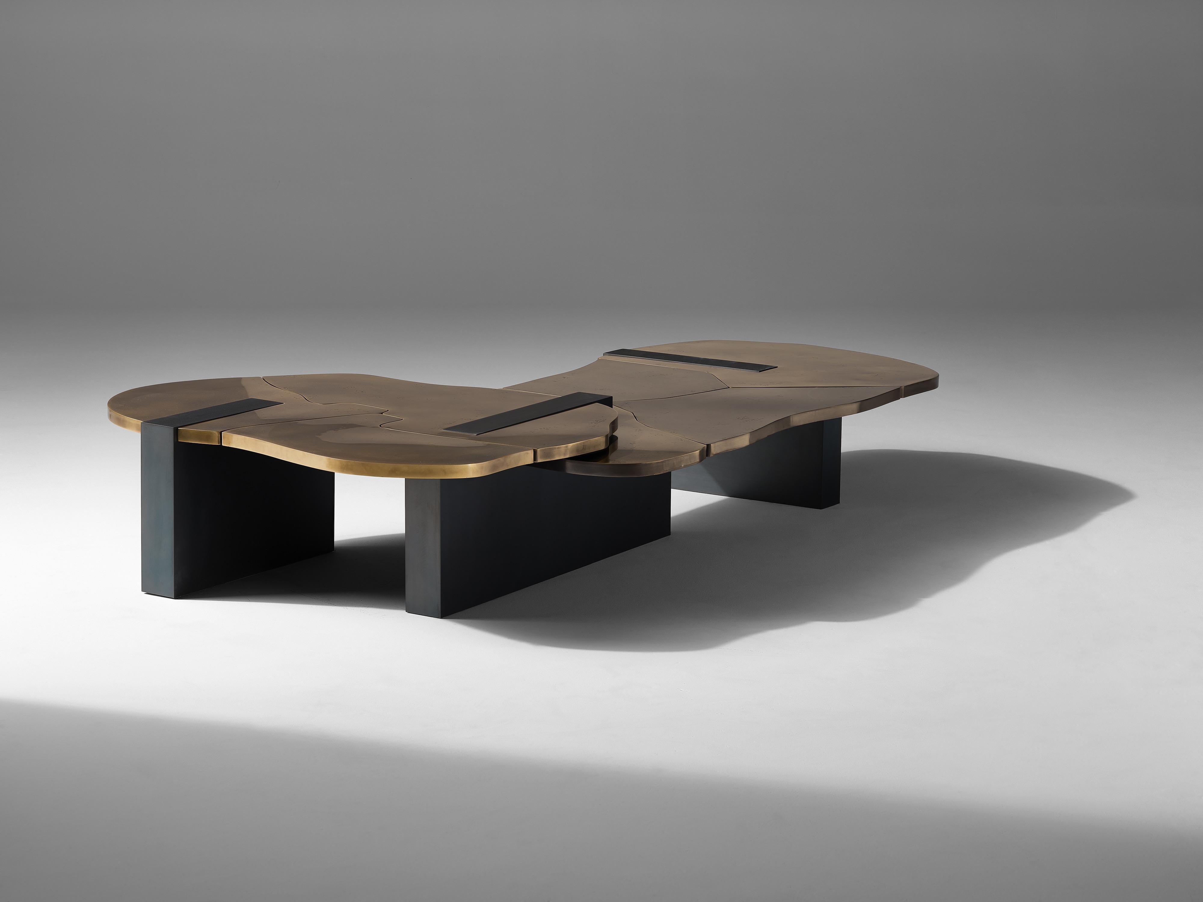 Douglas Fanning, Rubble Outcrop IV, Coffee Table in Bronze, United States, 2021 In New Condition For Sale In New York, NY