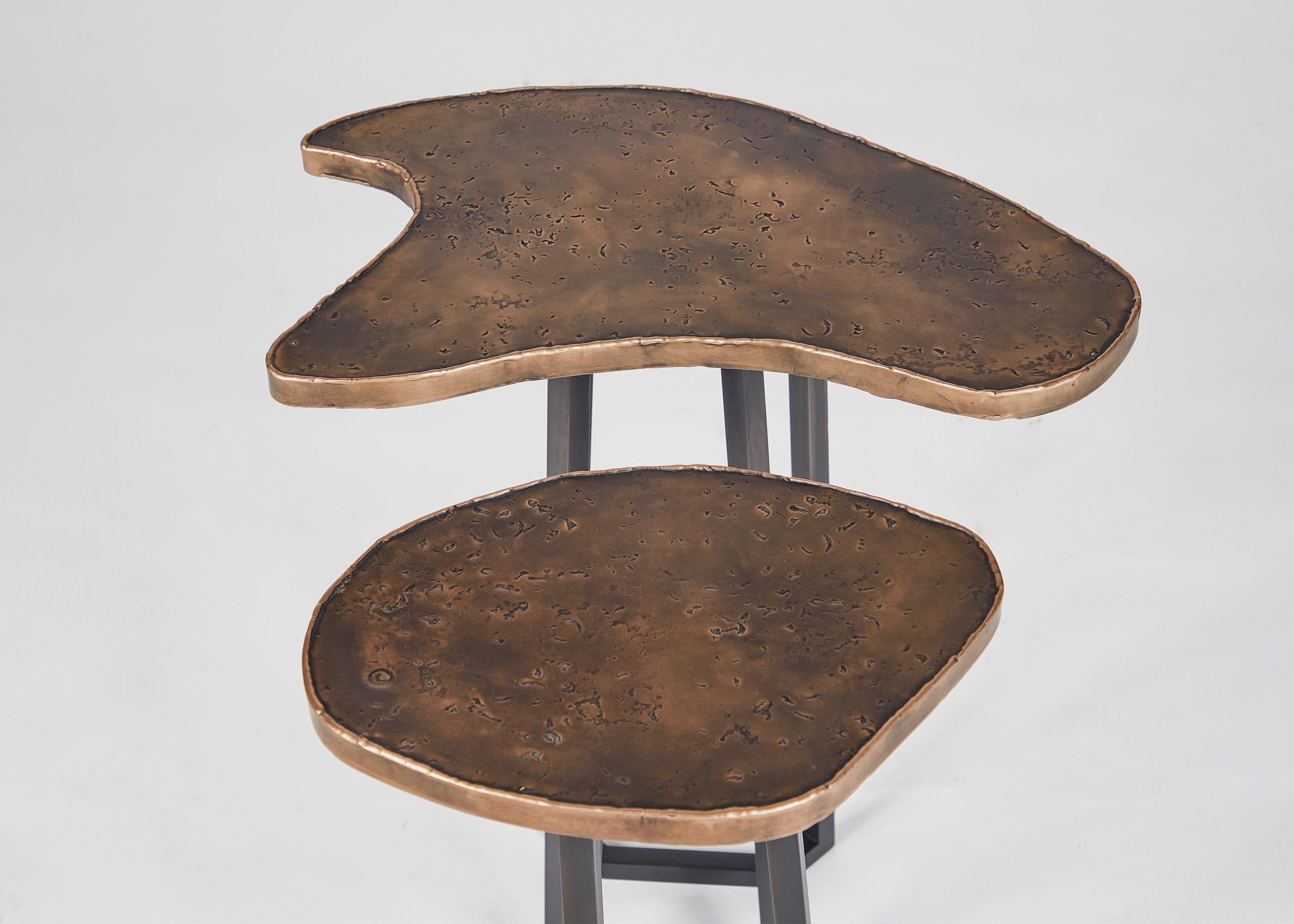 Douglas Fanning, Set of Conjoining Bronze Cocktail Tables, United States, 2020 In Excellent Condition For Sale In New York, NY