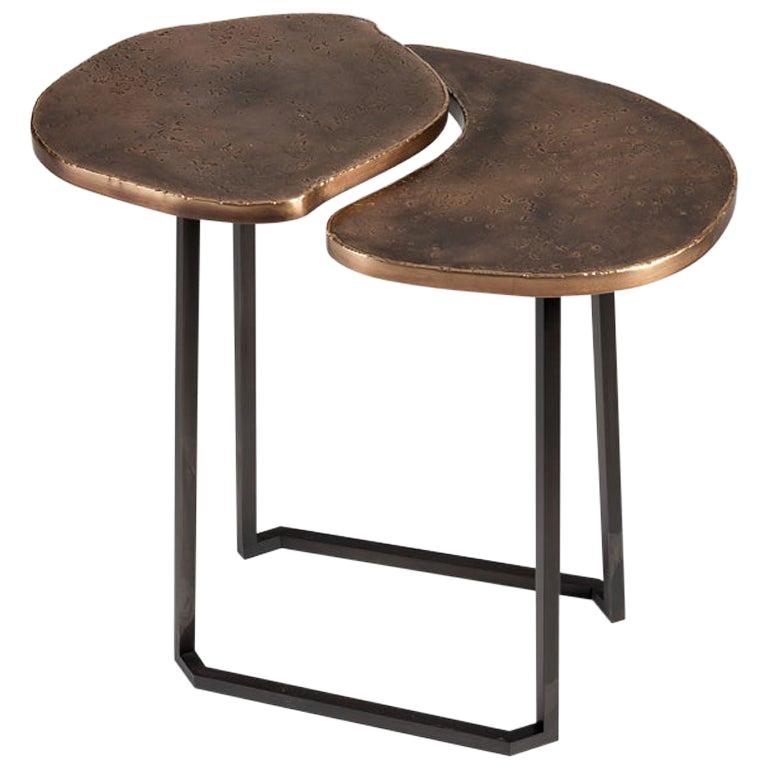 Douglas Fanning, Set of Conjoining Bronze Cocktail Tables, United States, 2020 For Sale