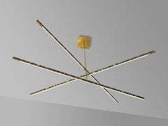 Douglas Fanning, Till 3 Tier, Contemporary Brass Ceiling Light, US, 2021