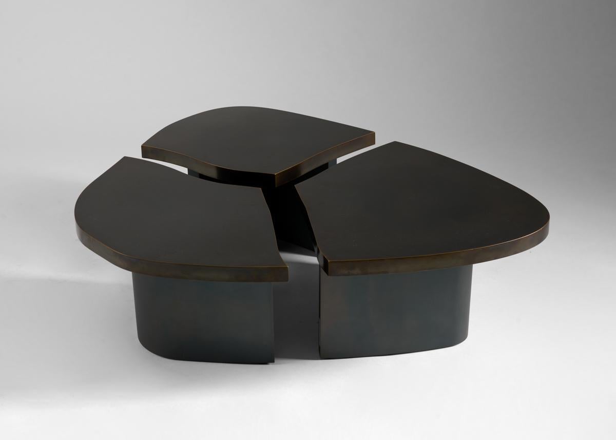 Douglas Fanning, Trefle, 'Clover, ' Modular Coffee Table, United States, 2020 In Excellent Condition For Sale In New York, NY