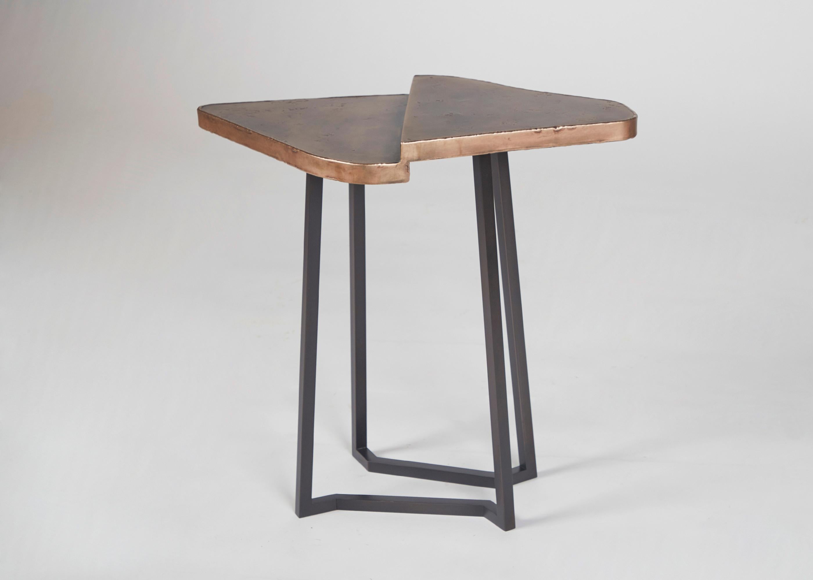 Douglas Fanning, Triangles, Two-Tiered Cocktail Table, United States, 2020 In Excellent Condition For Sale In New York, NY