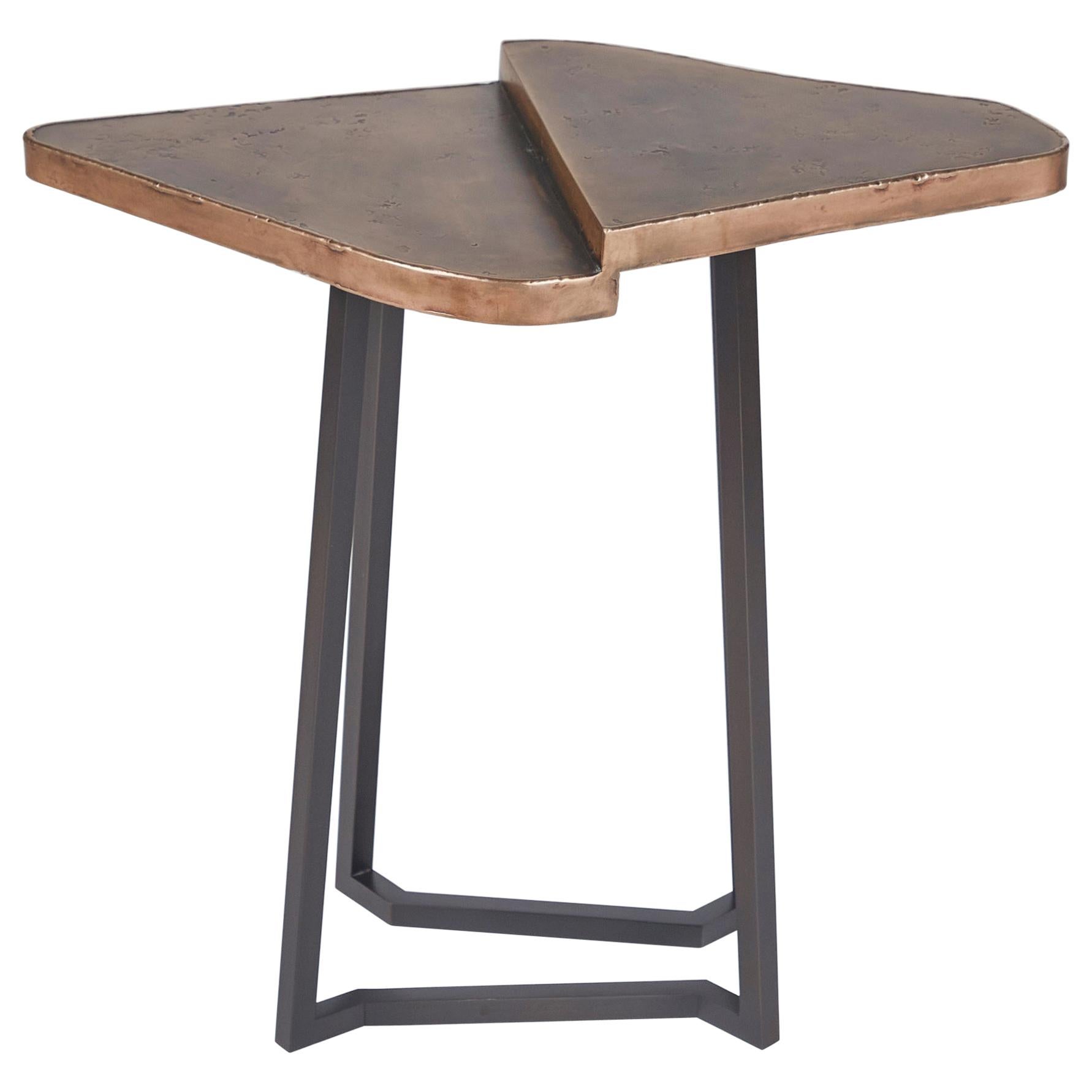 Douglas Fanning, Triangles, Two-Tiered Cocktail Table, United States, 2020 For Sale