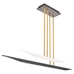 Douglas Fanning, Pirogue Pair Tandem, Brass Ceiling Light, US, 2021
