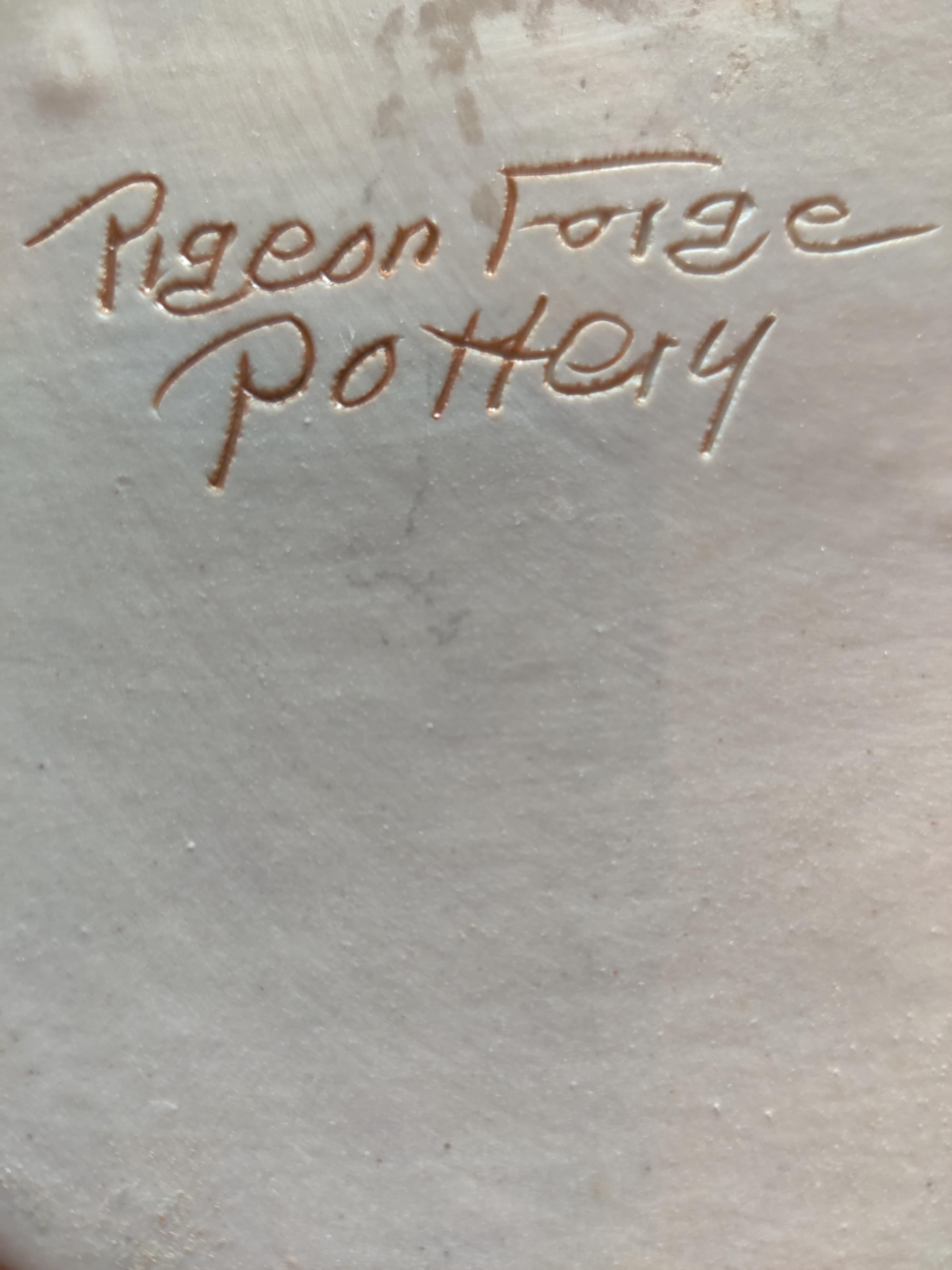 Pottery Douglas Ferguson Designed Bag Vase Made in Pigeon Forge  For Sale