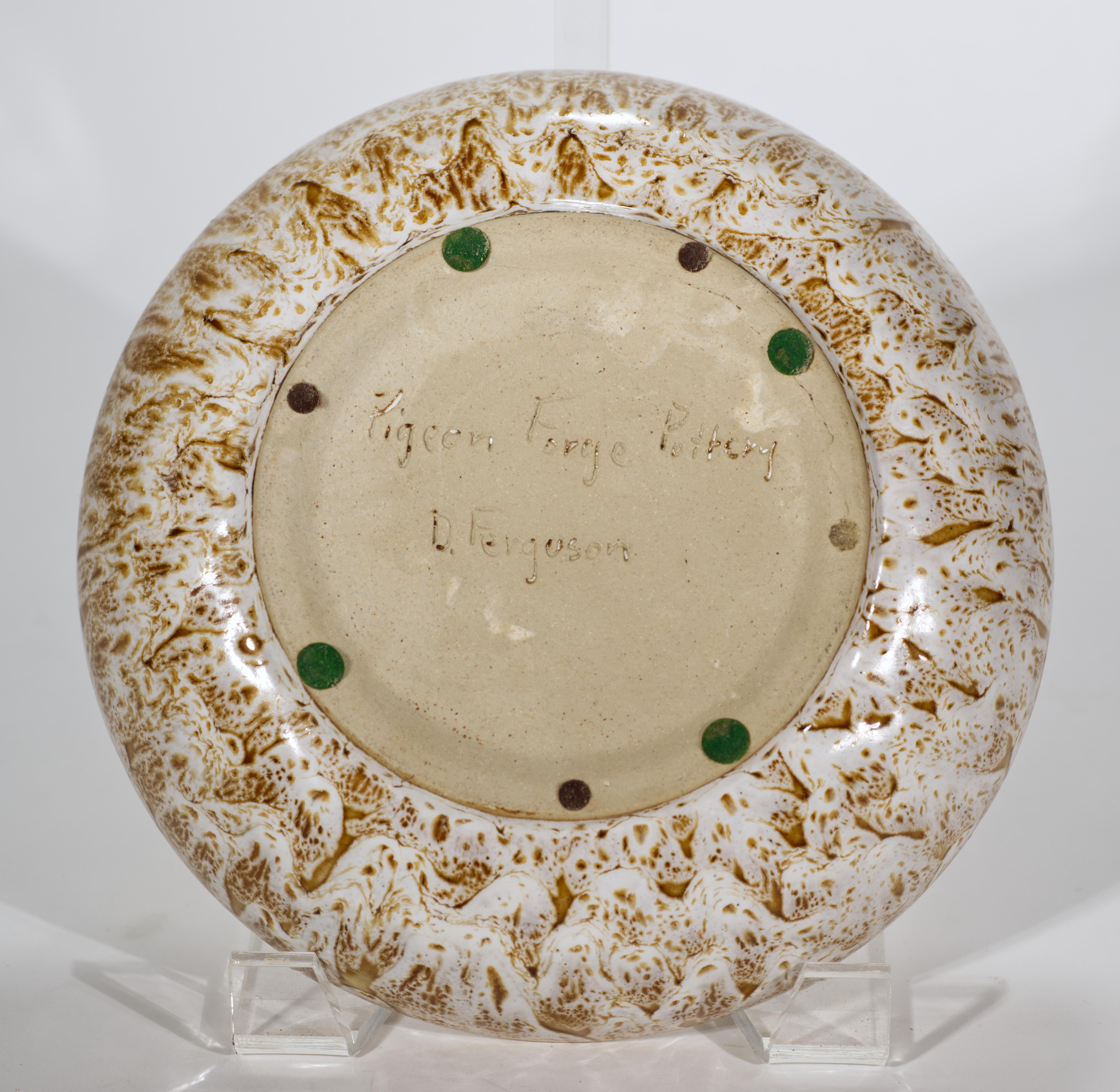 Douglas Ferguson für Pigeon Forge Crater Glasurschale #2, American Studio Pottery (amerikanisch) im Angebot