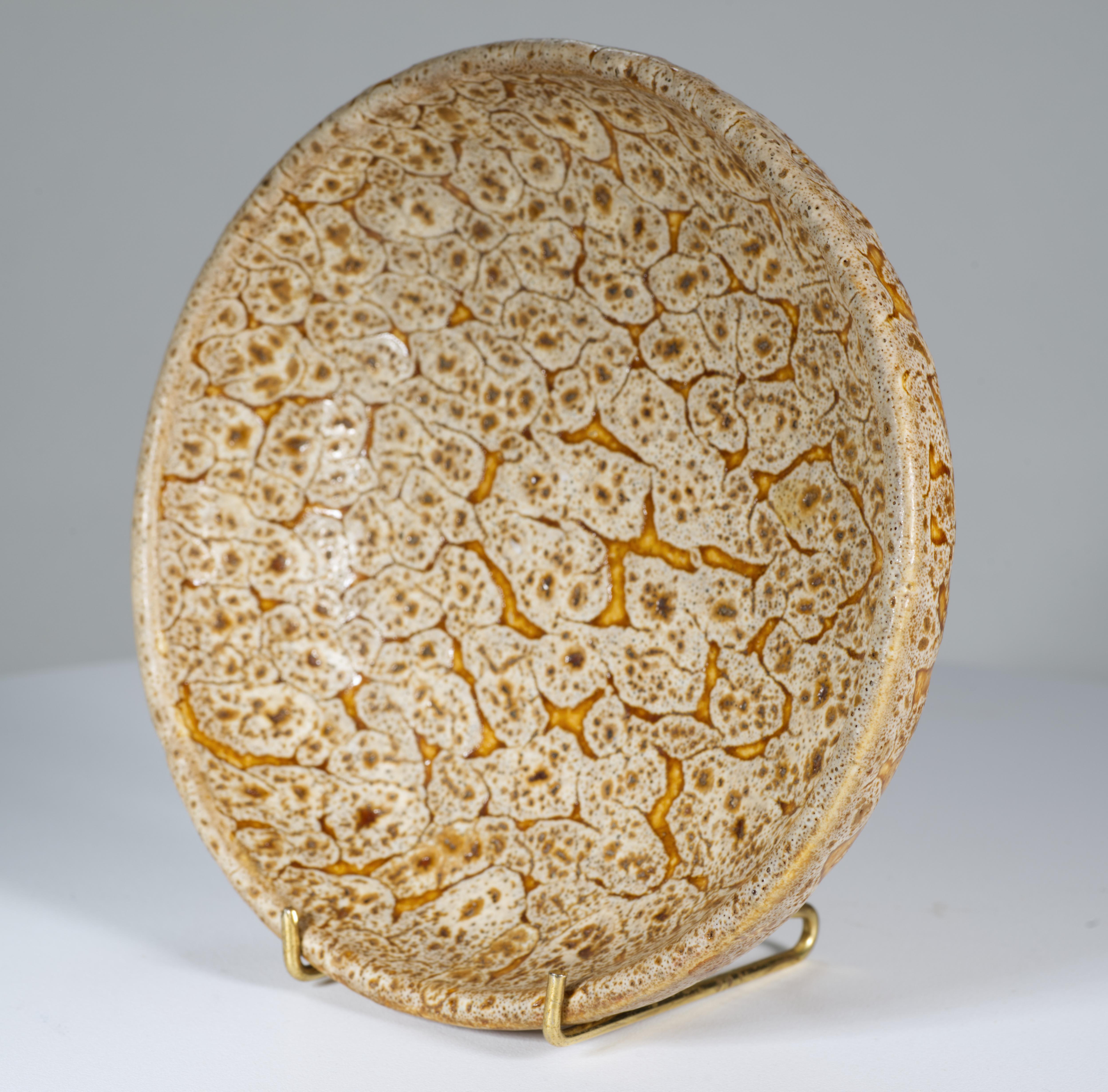 Mid-Century Modern Bol à glaçure Crater n°4 de Douglas Ferguson pour Pigeon Forge, American Studio Pottery en vente