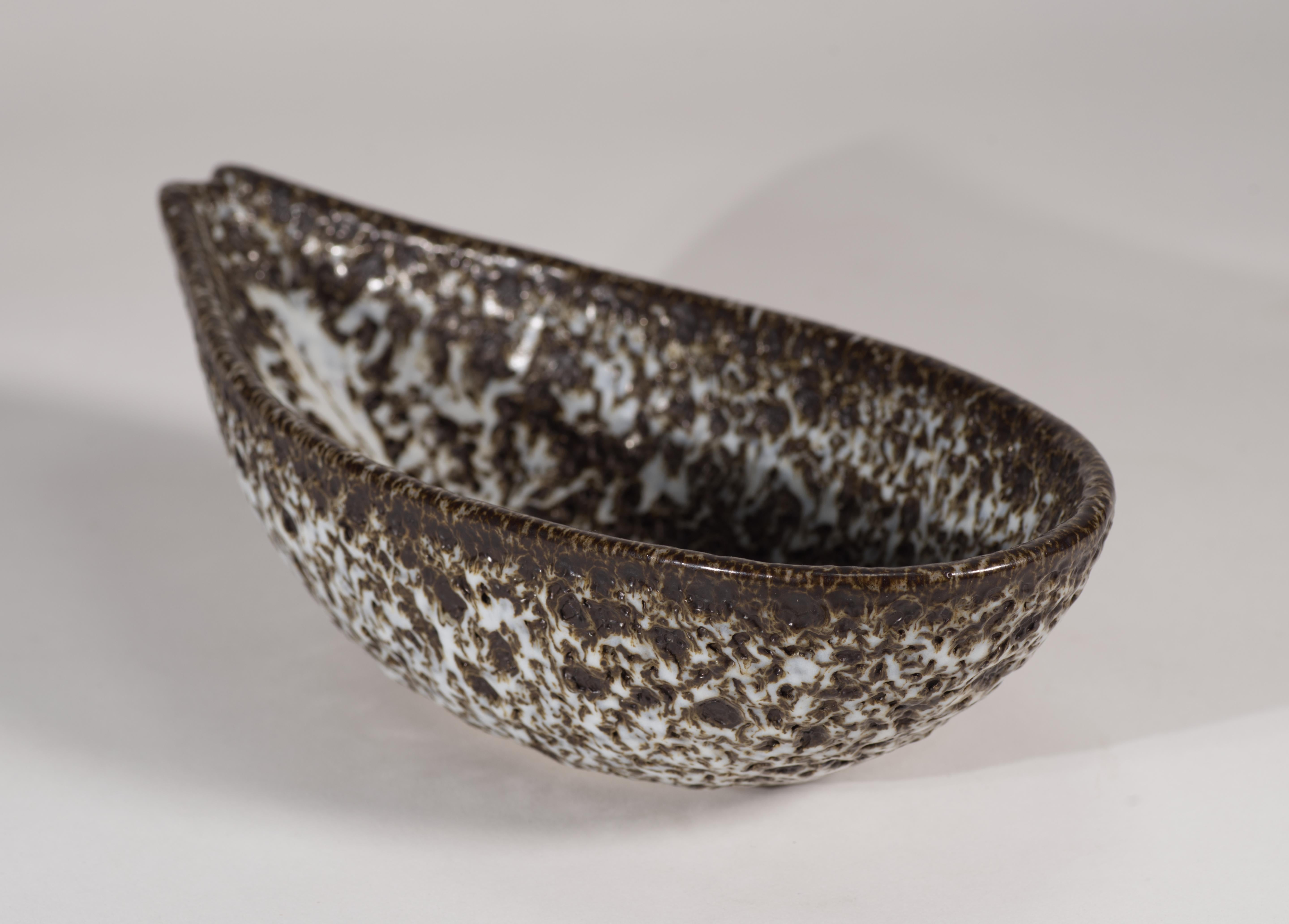 Glazed Douglas Ferguson for Pigeon Forge Crater Glaze Bowl #5, American Studio Pottery For Sale