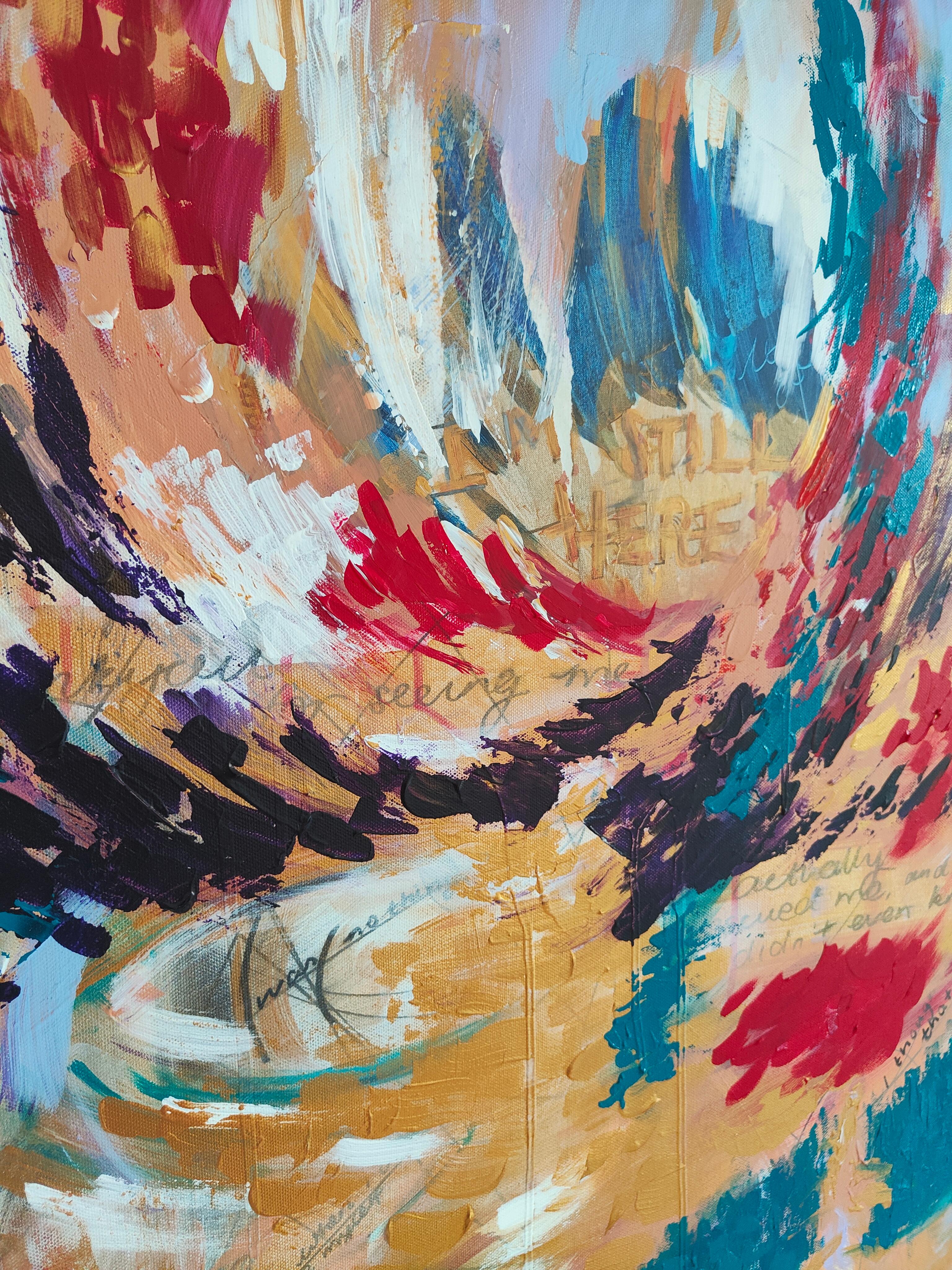 Vielen Dank, dass Sie mich sehen. (Braun), Abstract Painting, von  Douglas Findlay