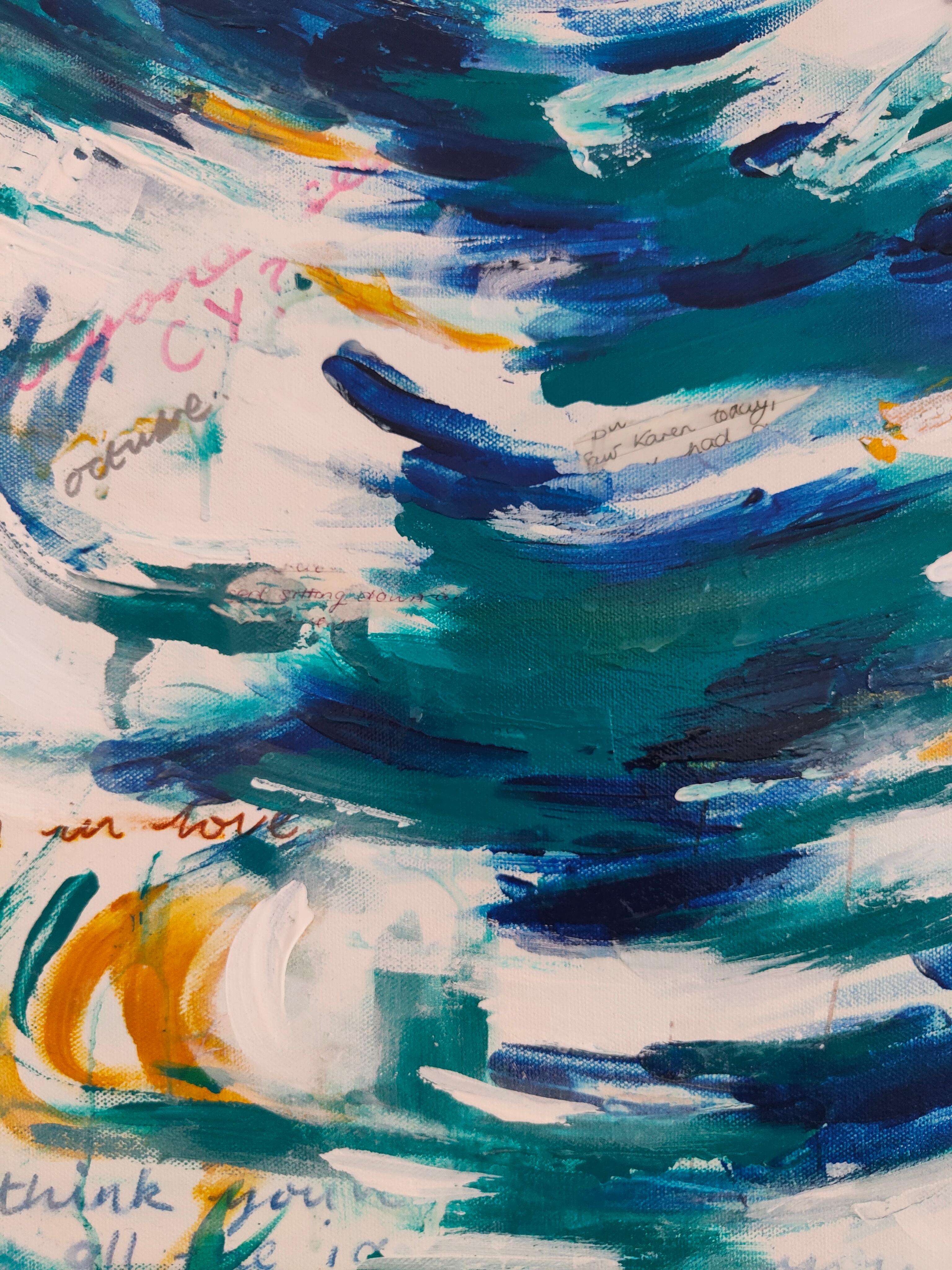 Ottobre - Painting Astratto di Douglas Findlay